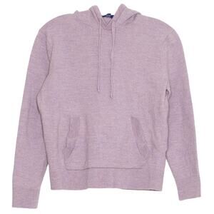 Artefact Girls Hoodie Sweater Merino Wool Minimalist Luxe Normcore Purple Large